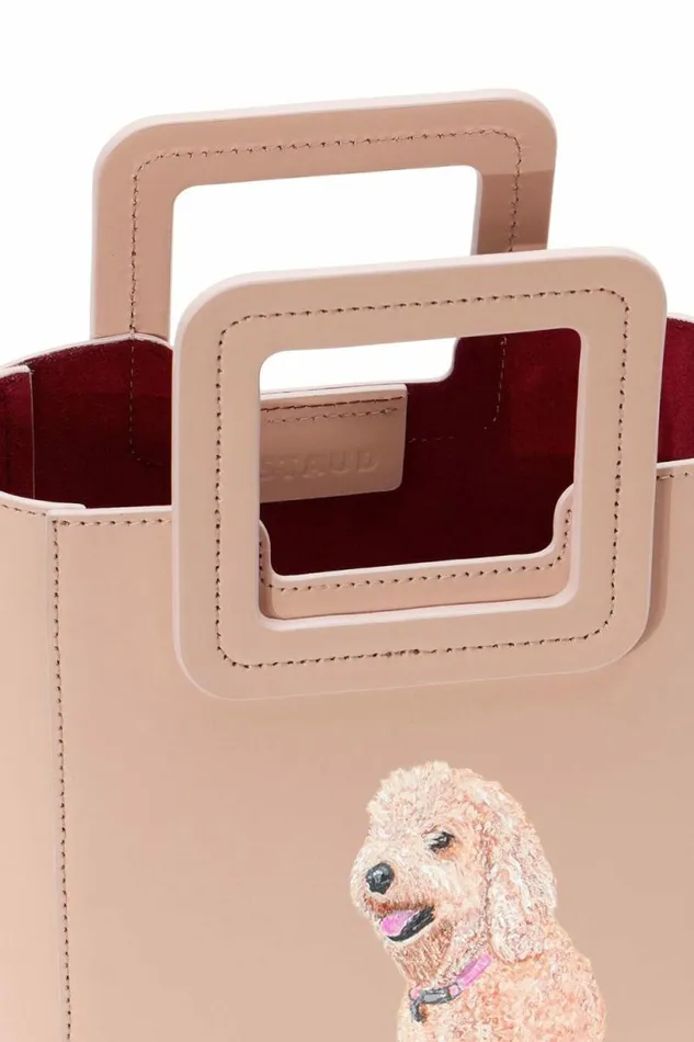 STAUD Custom Handbags CUSTOM MINI SHIRLEY LEATHER BAG Blush 8211 Women