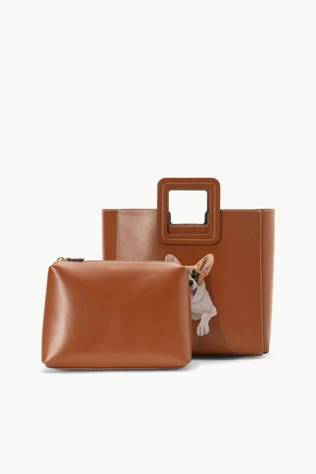 STAUD Custom Handbags CUSTOM SHIRLEY LEATHER BAG Tan 8211 Women