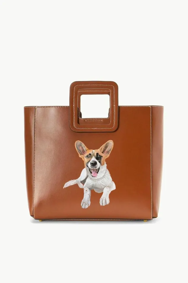 STAUD Custom Handbags CUSTOM SHIRLEY LEATHER BAG Tan 8211 Women