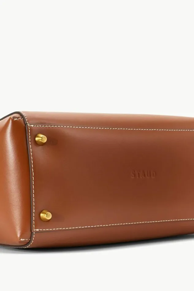 STAUD Custom Handbags CUSTOM SHIRLEY LEATHER BAG Tan 8211 Women