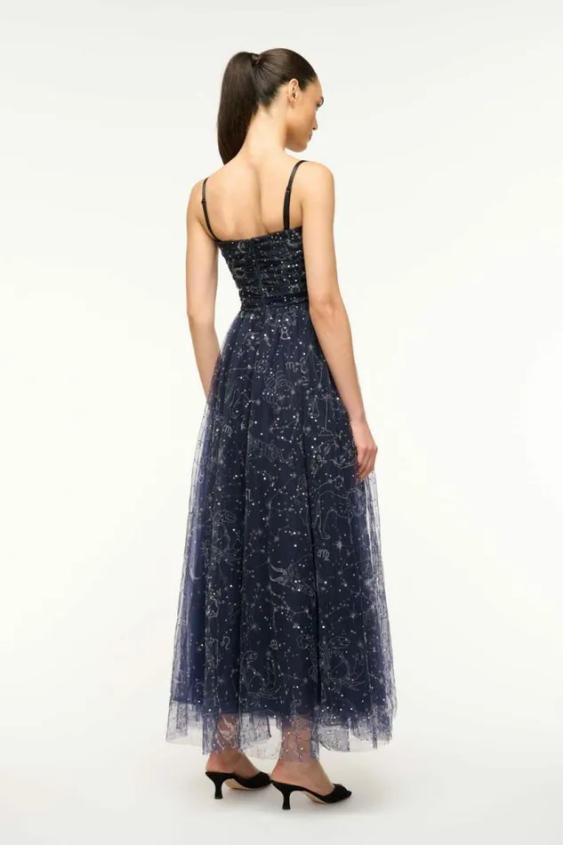 STAUD Dresses BETTINA DRESS Zodiac Constellation 8211 Women