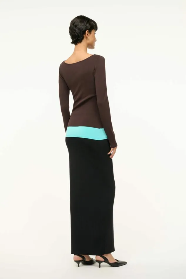 STAUD Dresses CARILO DRESS Earth Aqua Black 8211 Women STAUD Dresses CARILO DRESS Earth Aqua Black 8211 Women