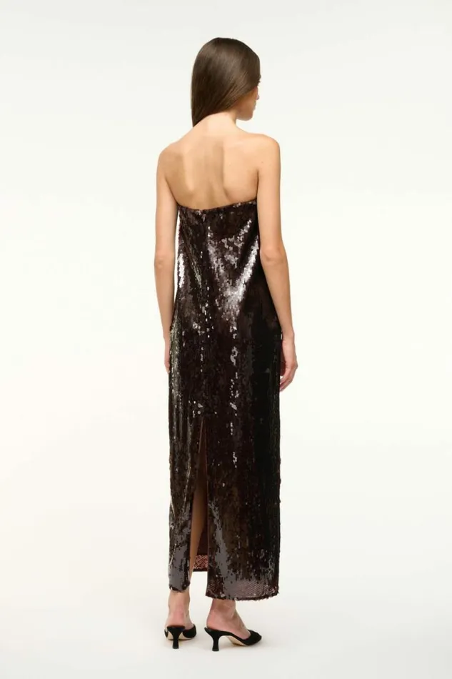 STAUD Dresses CASEY DRESS Bronze 8211 Women STAUD Dresses CASEY DRESS Bronze 8211 Women