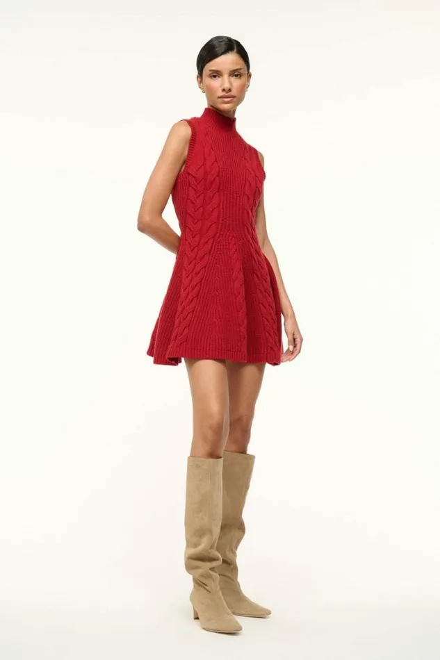 STAUD Dresses CHARADE DRESS Rouge 8211 Women