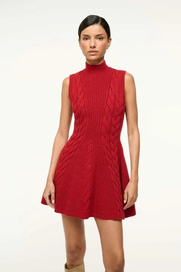STAUD Dresses CHARADE DRESS Rouge 8211 Women