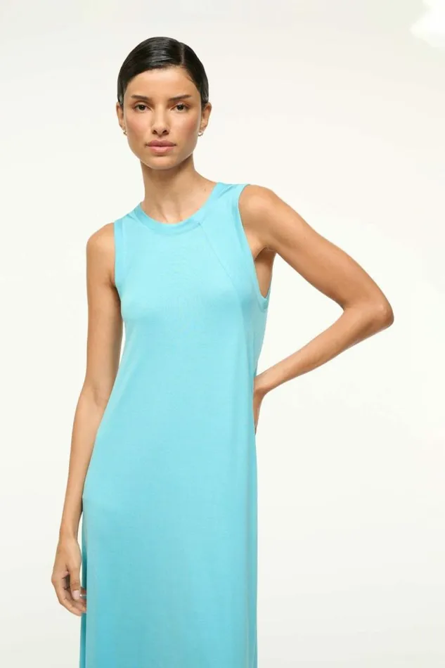 STAUD Dresses DAVI DRESS Aqua 8211 Women STAUD Dresses DAVI DRESS Aqua 8211 Women