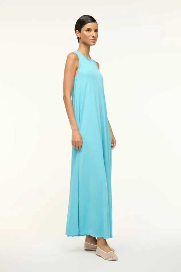 STAUD Dresses DAVI DRESS Aqua 8211 Women STAUD Dresses DAVI DRESS Aqua 8211 Women