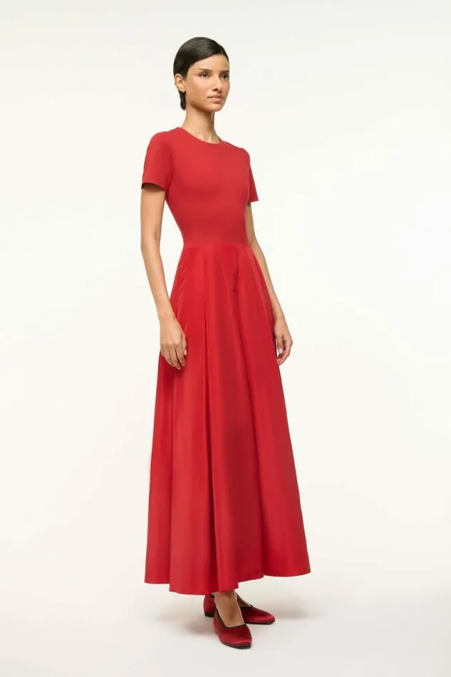 STAUD Dresses HOPPER DRESS Rouge 8211 Women