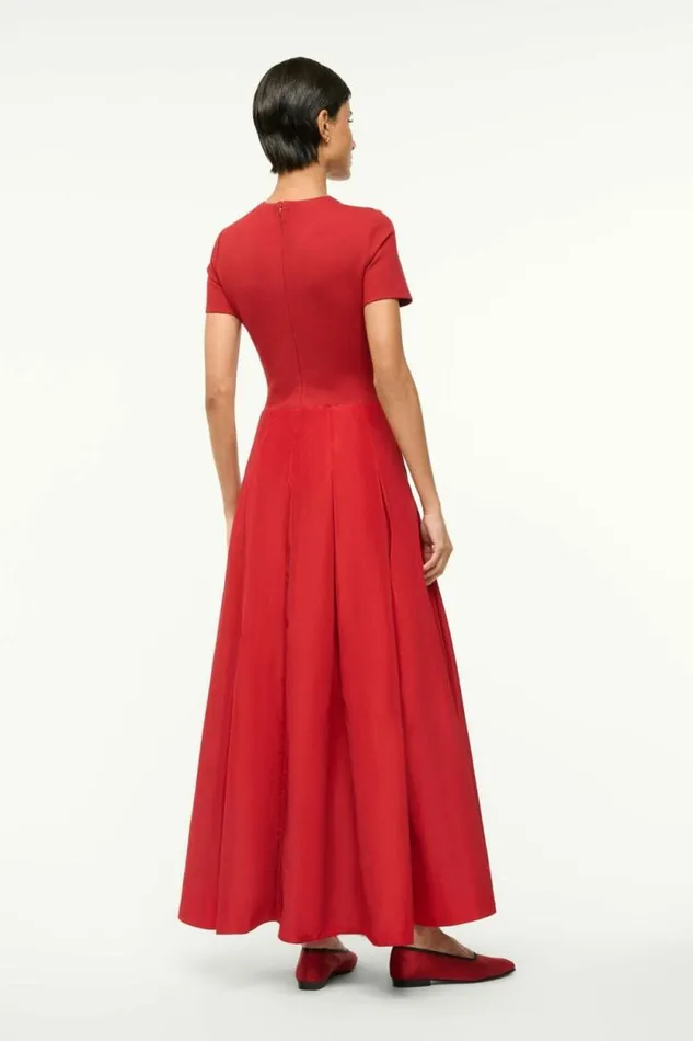STAUD Dresses HOPPER DRESS Rouge 8211 Women