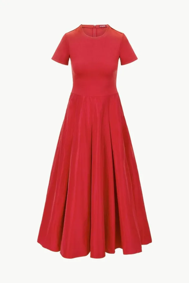 STAUD Dresses HOPPER DRESS Rouge 8211 Women