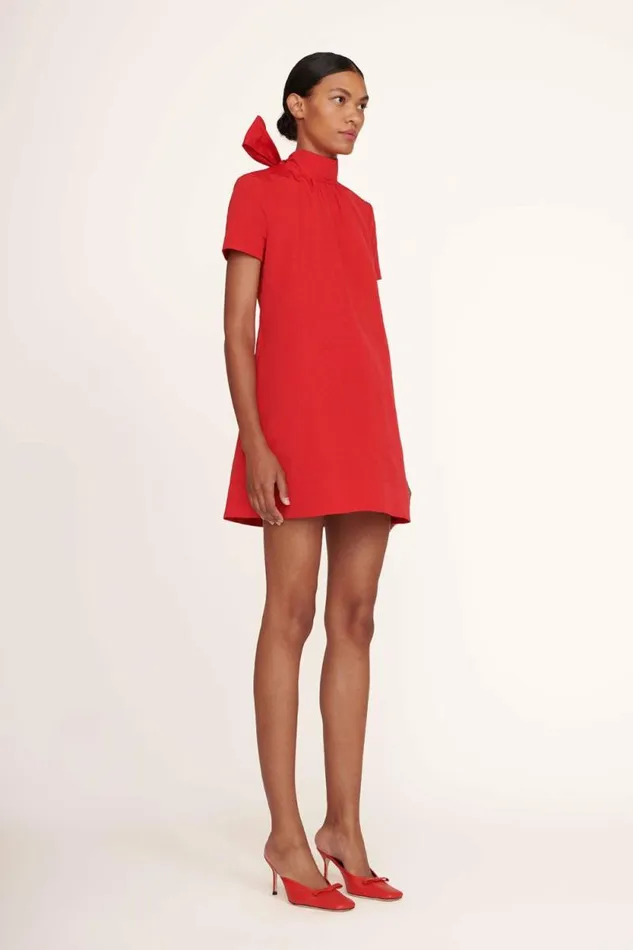STAUD Dresses MINI ILANA DRESS Poinsettia 8211 Women