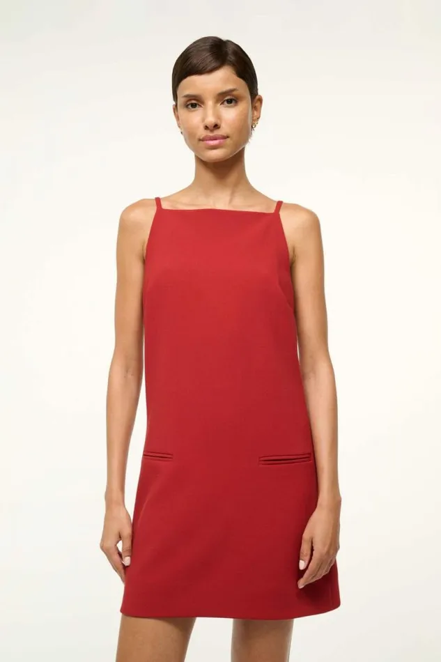 STAUD Dresses RHYTHM DRESS Rouge 8211 Women
