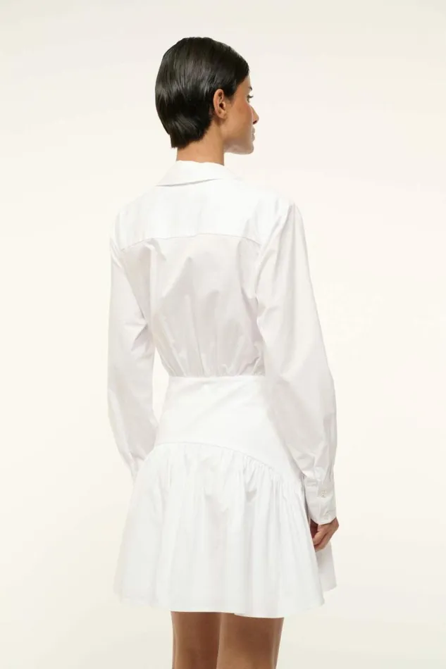 STAUD Dresses ROCCO MINI DRESS White 8211 Women STAUD Dresses ROCCO MINI DRESS White 8211 Women
