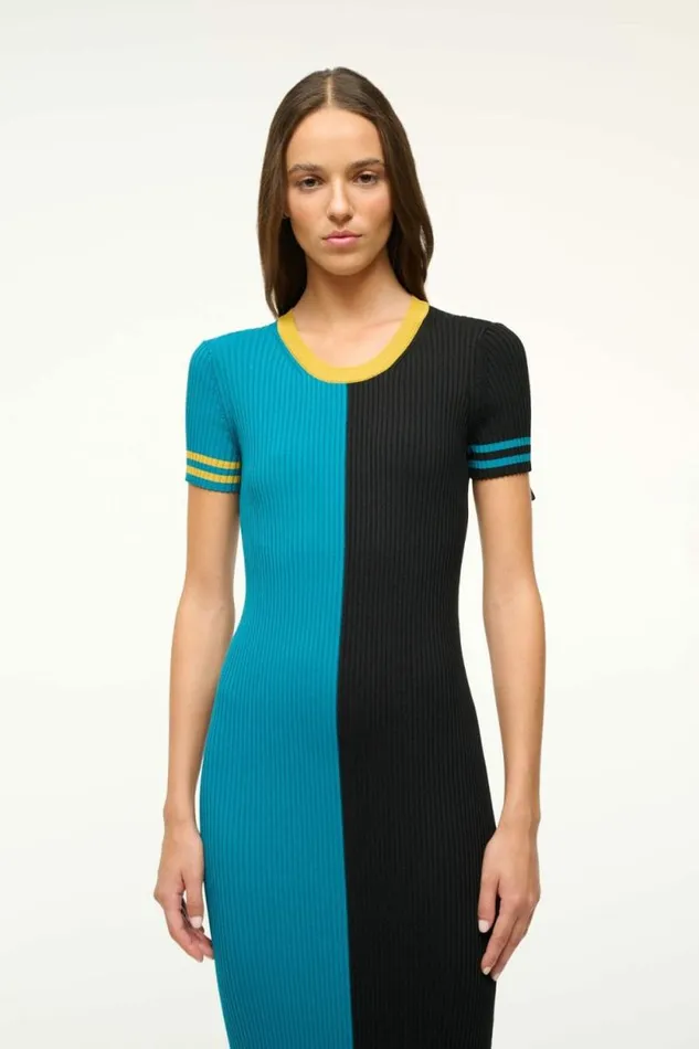 STAUD Dresses THE NFL COLLEEN DRESS Jaguars 8211 Women STAUD Dresses THE NFL COLLEEN DRESS Jaguars 8211 Women