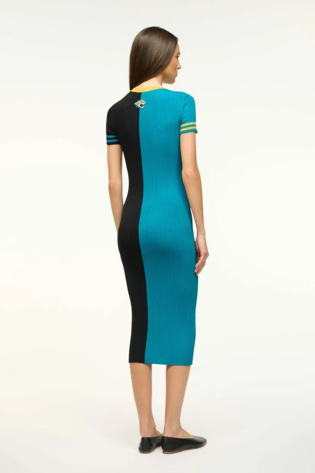 STAUD Dresses THE NFL COLLEEN DRESS Jaguars 8211 Women STAUD Dresses THE NFL COLLEEN DRESS Jaguars 8211 Women