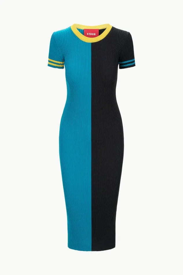 STAUD Dresses THE NFL COLLEEN DRESS Jaguars 8211 Women STAUD Dresses THE NFL COLLEEN DRESS Jaguars 8211 Women