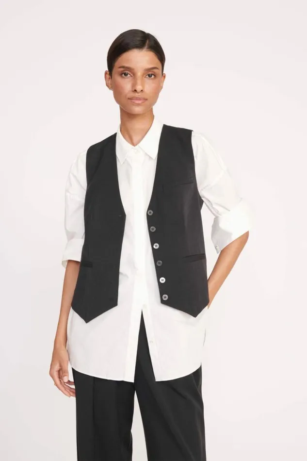 STAUD Essentials BRETT VEST Black 8211 Women