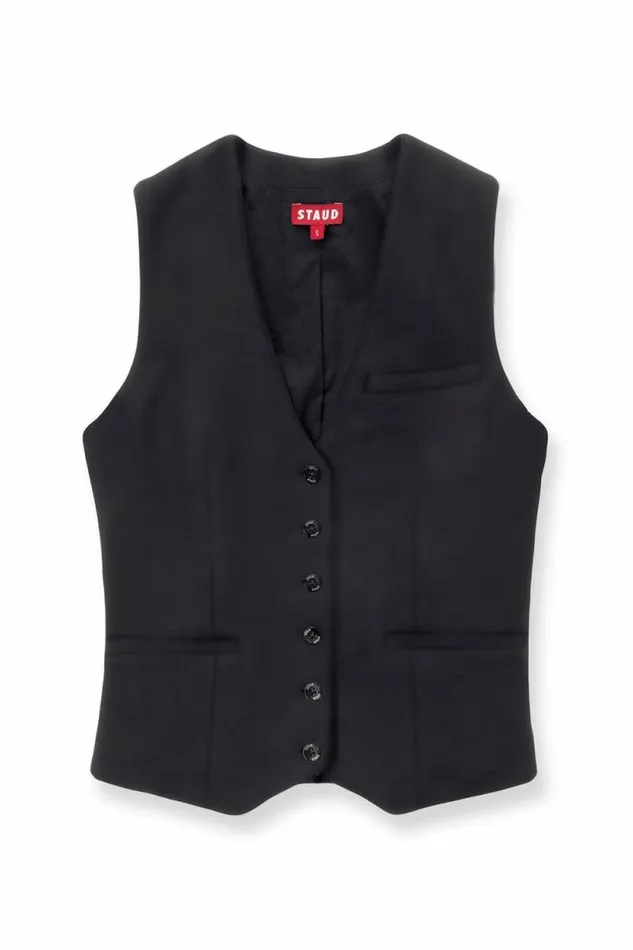 STAUD Essentials BRETT VEST Black 8211 Women