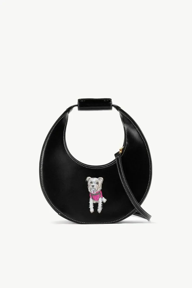 STAUD Essentials CUSTOM MINI MOON BAG Black 8211 Women