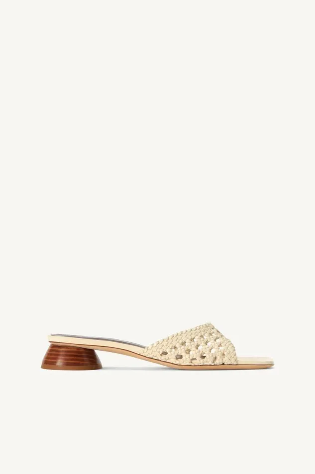 STAUD Heels SIMONE CROCHET HEEL Cream 8211 Women
