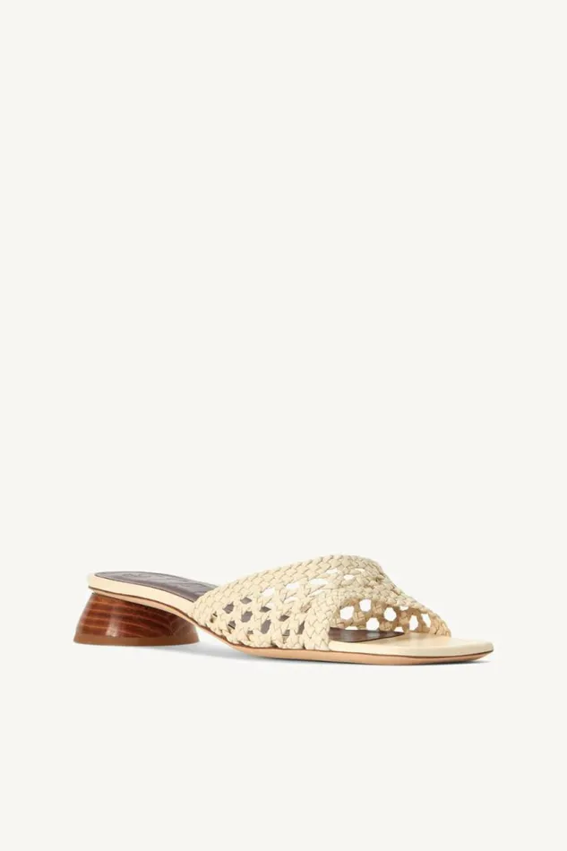 STAUD Heels SIMONE CROCHET HEEL Cream 8211 Women