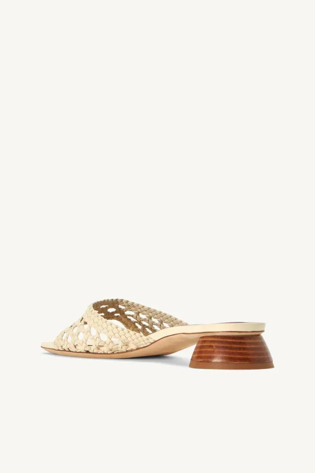 STAUD Heels SIMONE CROCHET HEEL Cream 8211 Women