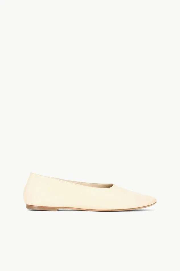STAUD Mules and Flats ALBA BALLET FLAT Cream 8211 Women