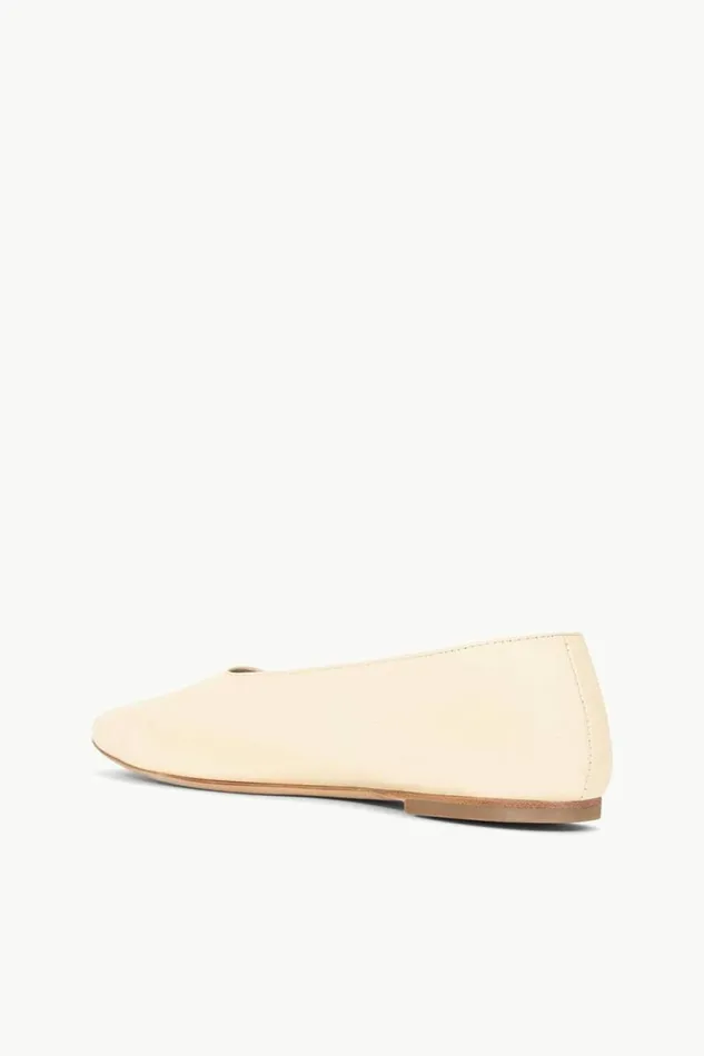 STAUD Mules and Flats ALBA BALLET FLAT Cream 8211 Women