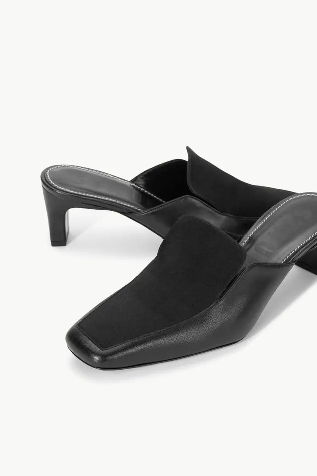 STAUD Mules and Flats LEE LOAFER MULE Black 8211 Women STAUD Mules and Flats LEE LOAFER MULE Black 8211 Women