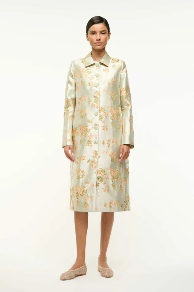 STAUD Outerwear and Jackets ANTOINETTE COAT Metallic Bloom 8211 Women STAUD Outerwear and Jackets ANTOINETTE COAT Metallic Bloom 8211 Women
