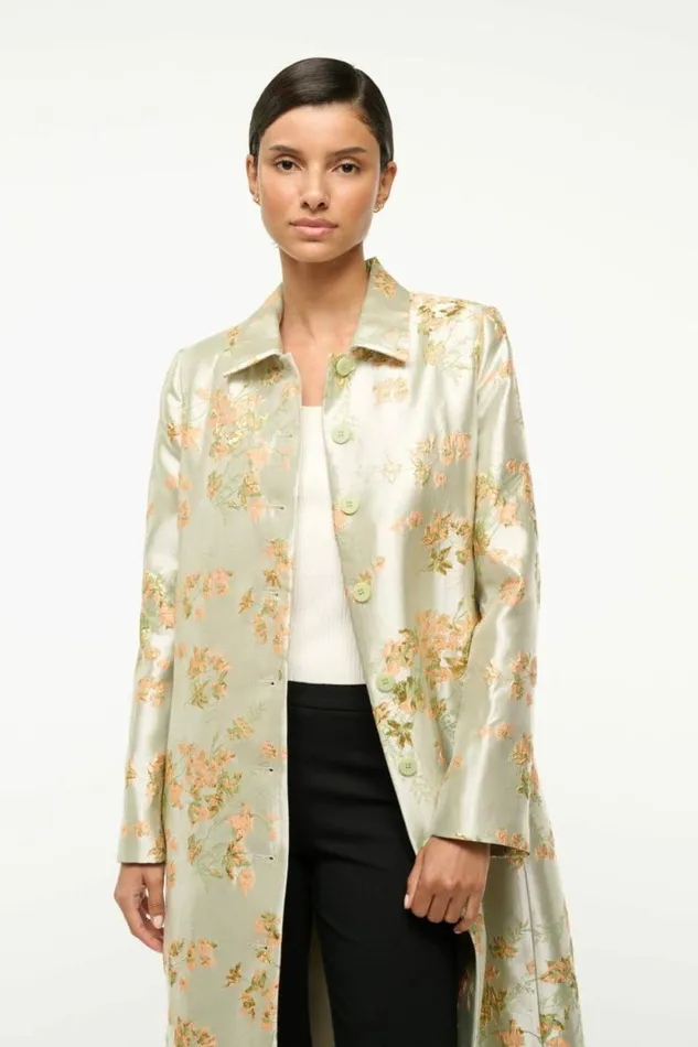 STAUD Outerwear and Jackets ANTOINETTE COAT Metallic Bloom 8211 Women STAUD Outerwear and Jackets ANTOINETTE COAT Metallic Bloom 8211 Women