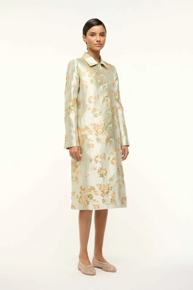 STAUD Outerwear and Jackets ANTOINETTE COAT Metallic Bloom 8211 Women STAUD Outerwear and Jackets ANTOINETTE COAT Metallic Bloom 8211 Women