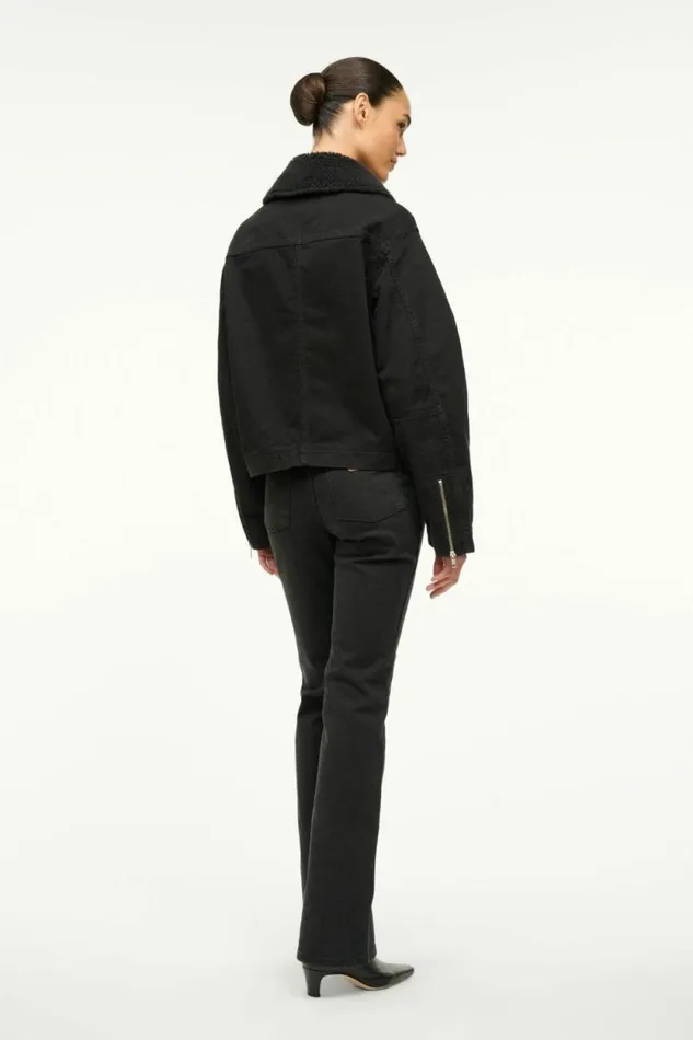 STAUD Outerwear and Jackets WRANGLER THE MINIMAL JACKET Black 8211 Women