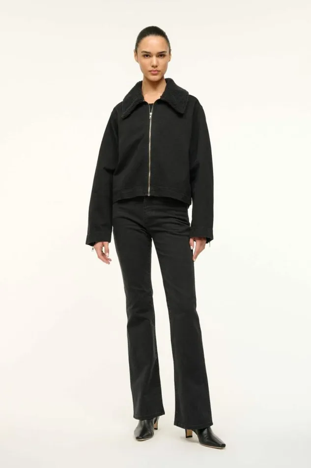 STAUD Outerwear and Jackets WRANGLER THE MINIMAL JACKET Black 8211 Women