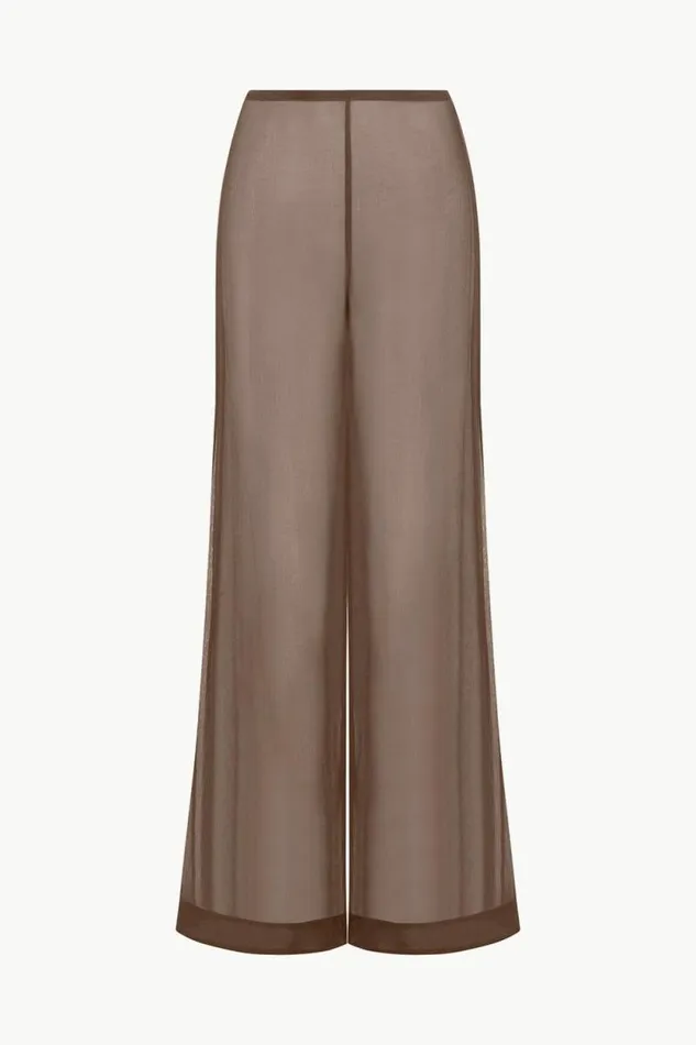 STAUD Pants and Shorts LUKE PANT Dark Chocolate 8211 Women