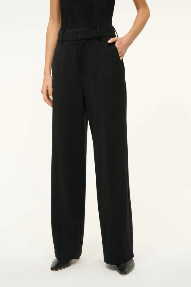 STAUD Pants and Shorts PRINCE TWILL PANT Black 8211 Women STAUD Pants and Shorts PRINCE TWILL PANT Black 8211 Women
