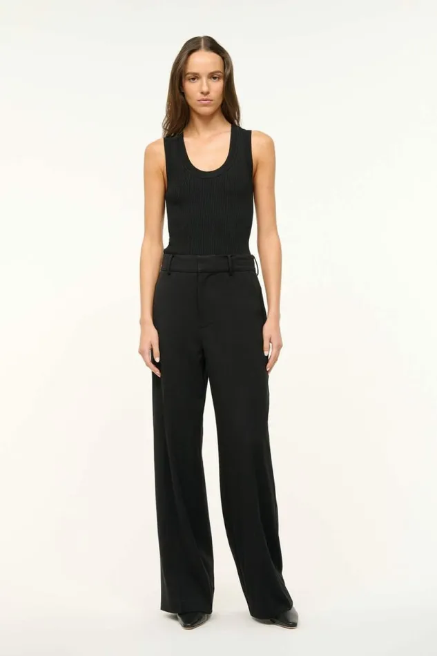 STAUD Pants and Shorts PRINCE TWILL PANT Black 8211 Women STAUD Pants and Shorts PRINCE TWILL PANT Black 8211 Women