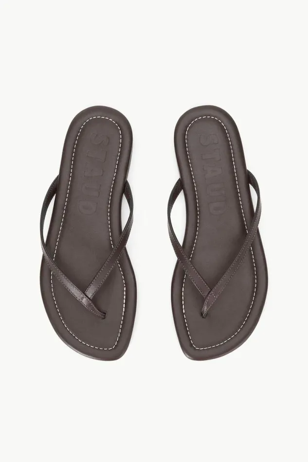 STAUD Sandals FREJA THONG Espresso 8211 Women STAUD Sandals FREJA THONG Espresso 8211 Women