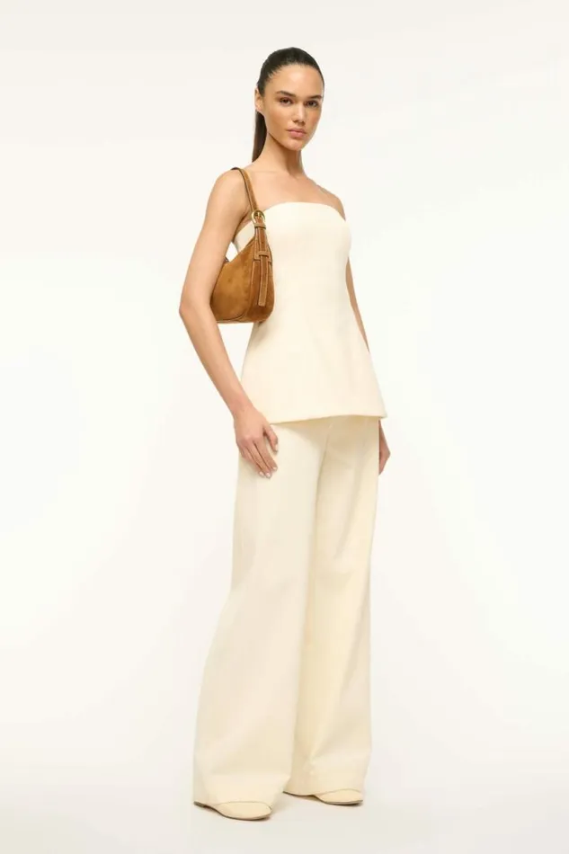 STAUD Shoulder PINE SHOULDER BAG Tan Suede 8211 Women