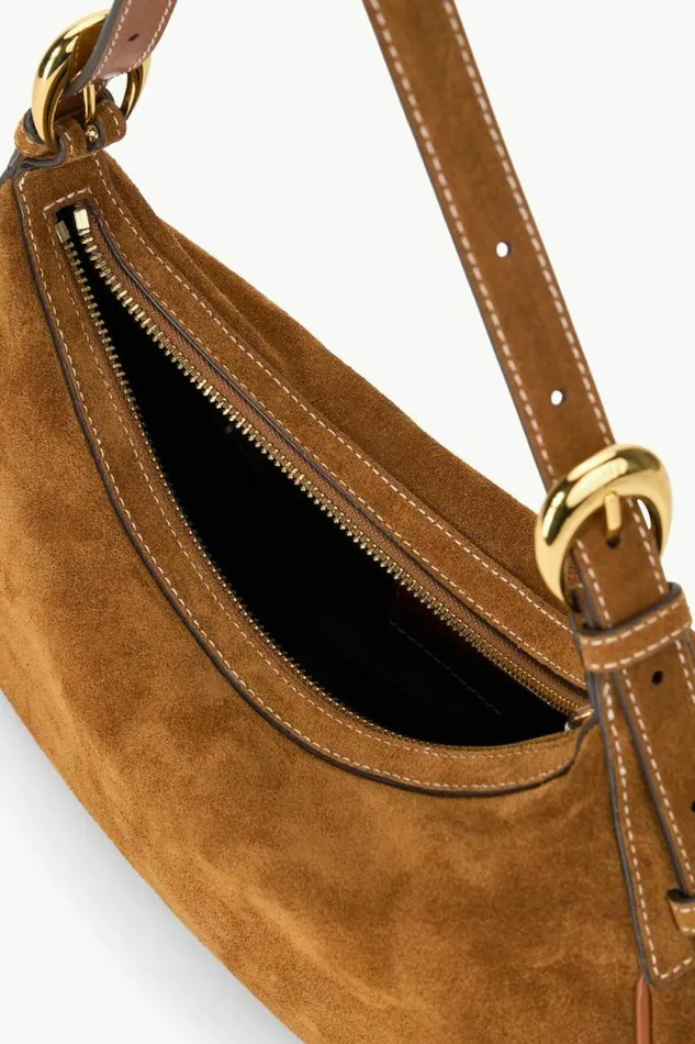 STAUD Shoulder PINE SHOULDER BAG Tan Suede 8211 Women