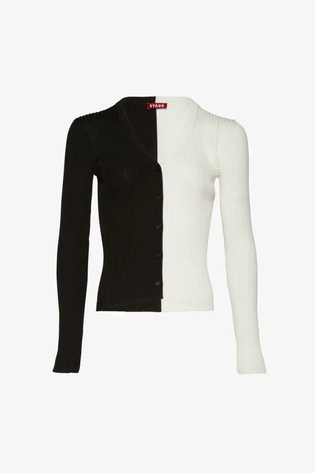 STAUD Sweaters CARGO SWEATER Black White 8211 Women