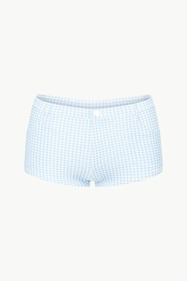 STAUD Swim COD BIKINI BOTTOM Sky Micro Check 8211 Women STAUD Swim COD BIKINI BOTTOM Sky Micro Check 8211 Women