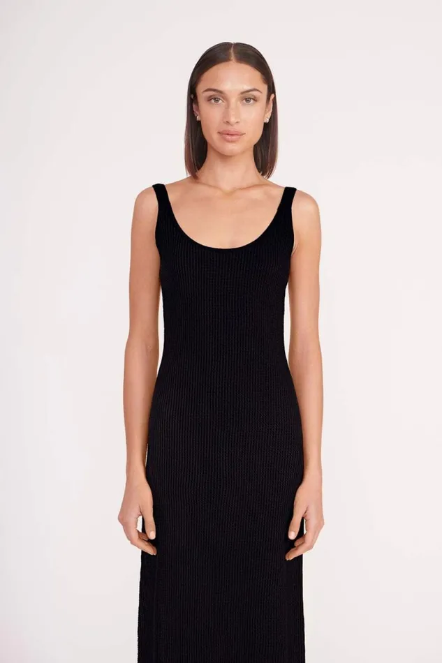 STAUD Swim JESSICA COVERUP DRESS Black 8211 Women
