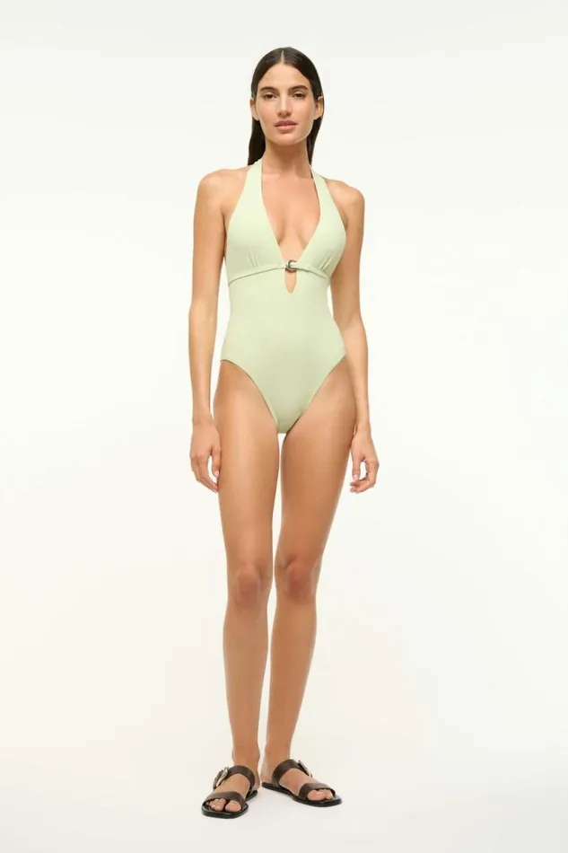STAUD Swim LA JOLLA ONE PIECE Pale Jade 8211 Women