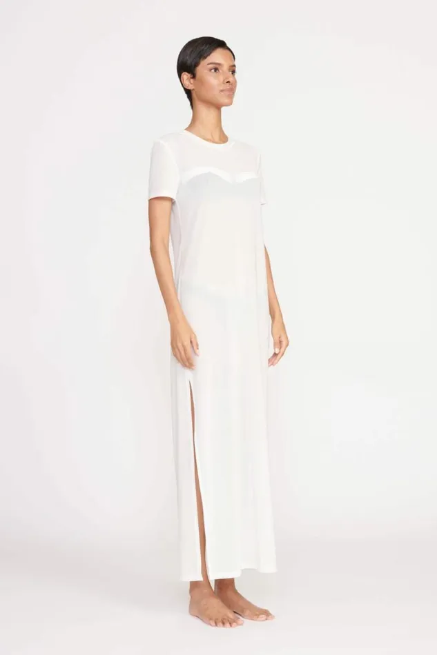 STAUD Swim OTTILIE DRESS White 8211 Women