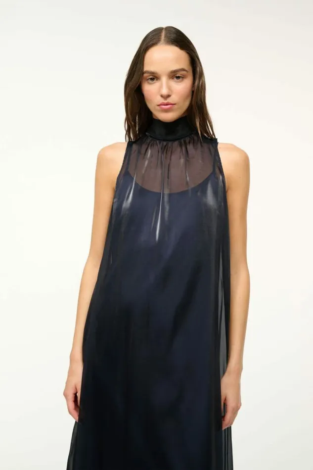STAUD The Evening Edit ALBEE DRESS Midnight Black 8211 Women