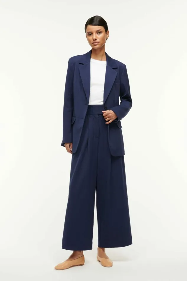 STAUD The Evening Edit CITY BLAZER Navy 8211 Women