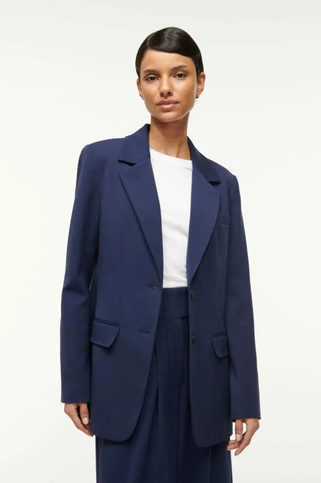 STAUD The Evening Edit CITY BLAZER Navy 8211 Women STAUD The Evening Edit CITY BLAZER Navy 8211 Women