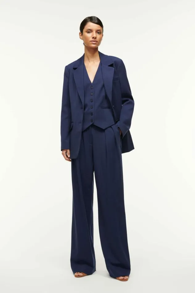 STAUD The Evening Edit CITY BLAZER Navy 8211 Women STAUD The Evening Edit CITY BLAZER Navy 8211 Women