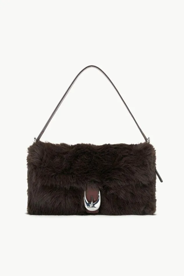 STAUD The Evening Edit HARLOW FAUX FUR BAG Espresso 8211 Women